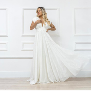 vestido con brillos