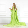 vestido largo manga larga super fluida - Imagen 2