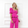 BLUSA PEPLUM MANGA BUFANTE - Imagen 2